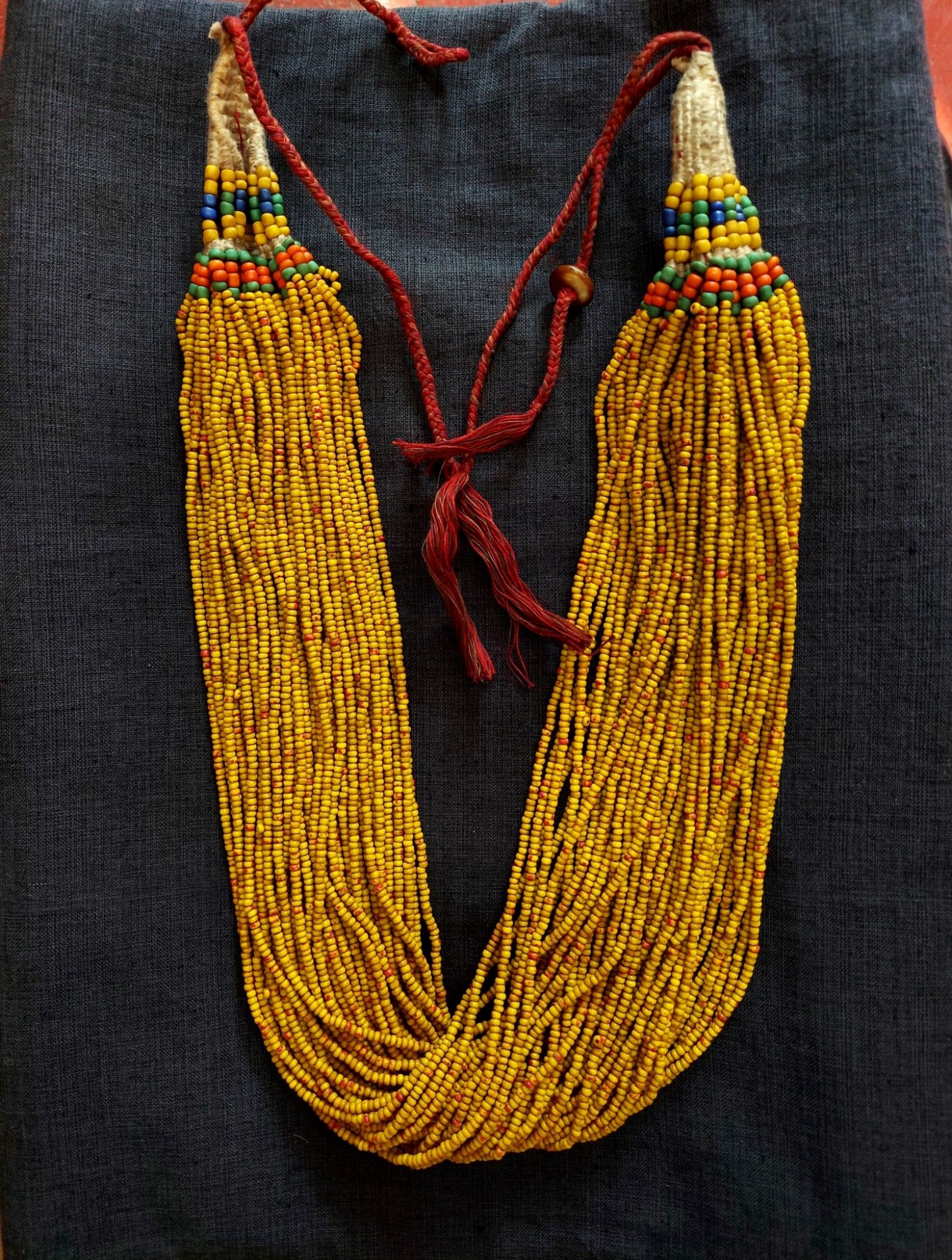 Glass Bead Multi-strand Necklace from Nagaland