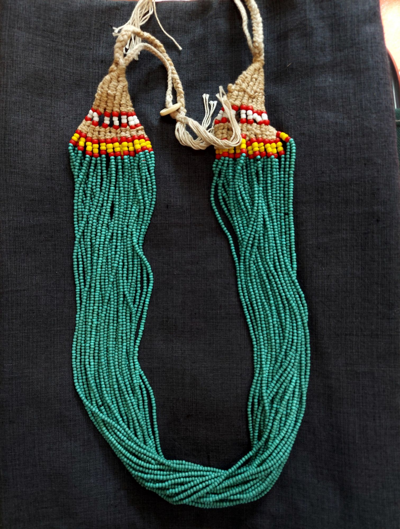 Glass Bead Multi-strand Necklace from Nagaland