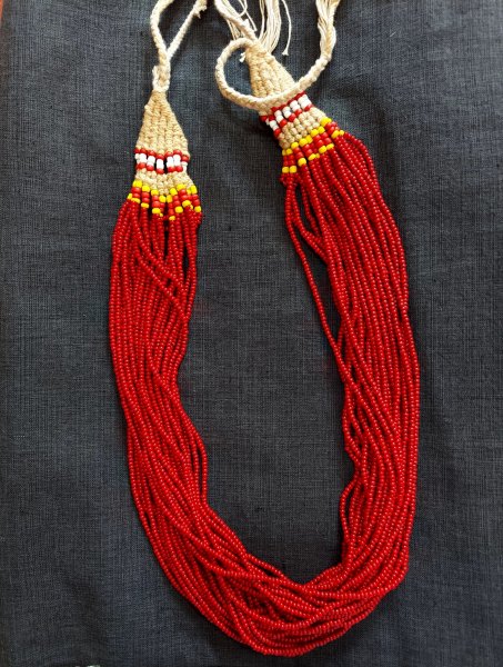 Glass Bead Multi-strand Necklace from Nagaland