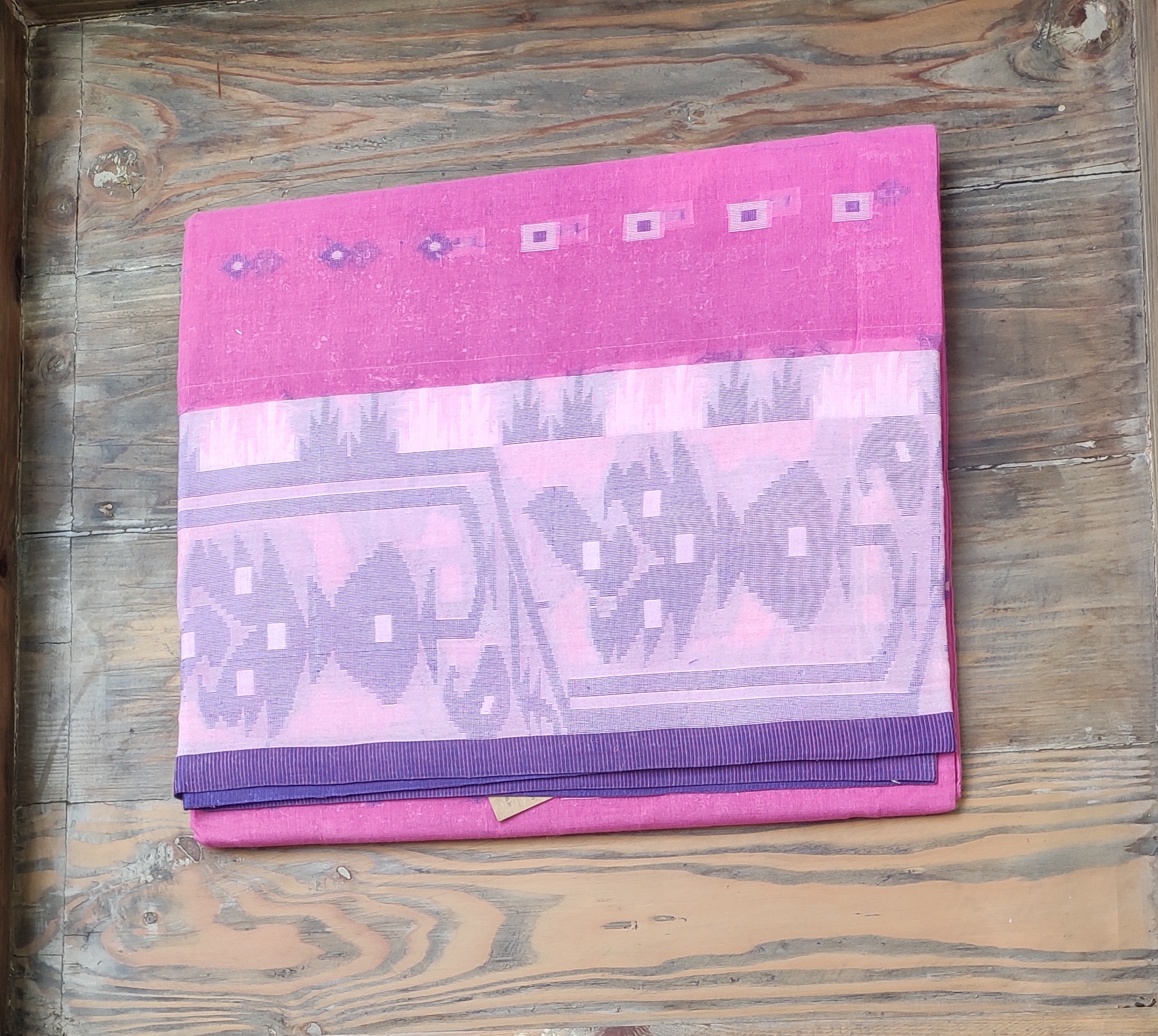 Fulia Cotton saree with Jamdhani Border