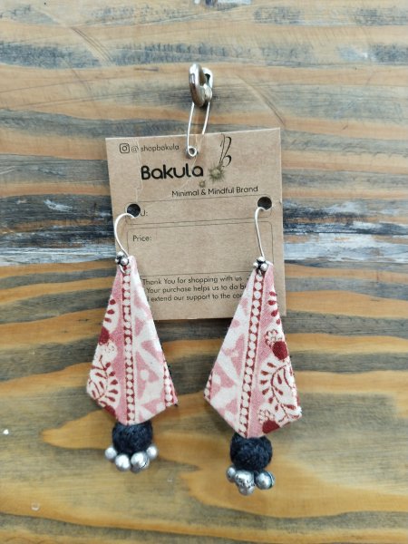 Fabric earring