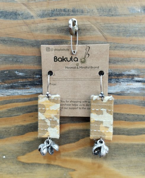 Fabric earring