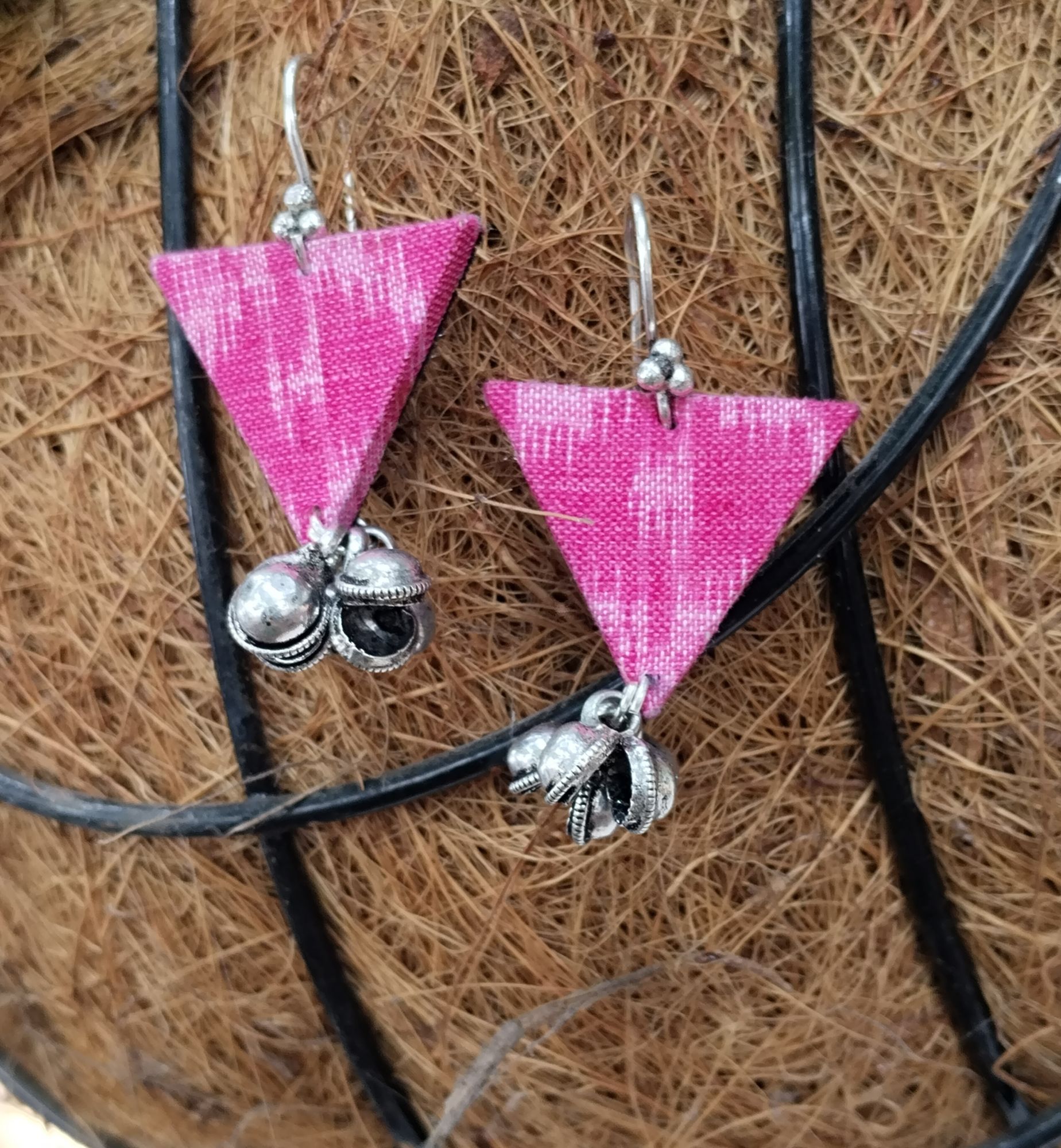 Fabric earring
