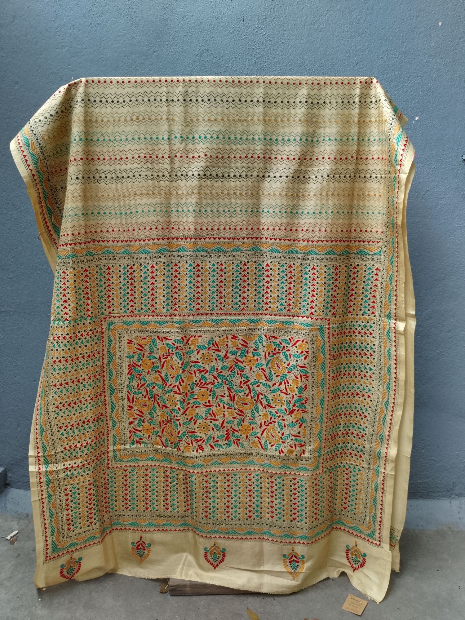 Kantha silk saree