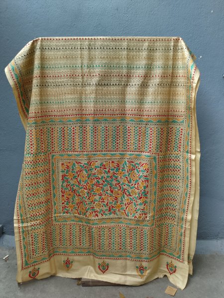 Kantha silk saree