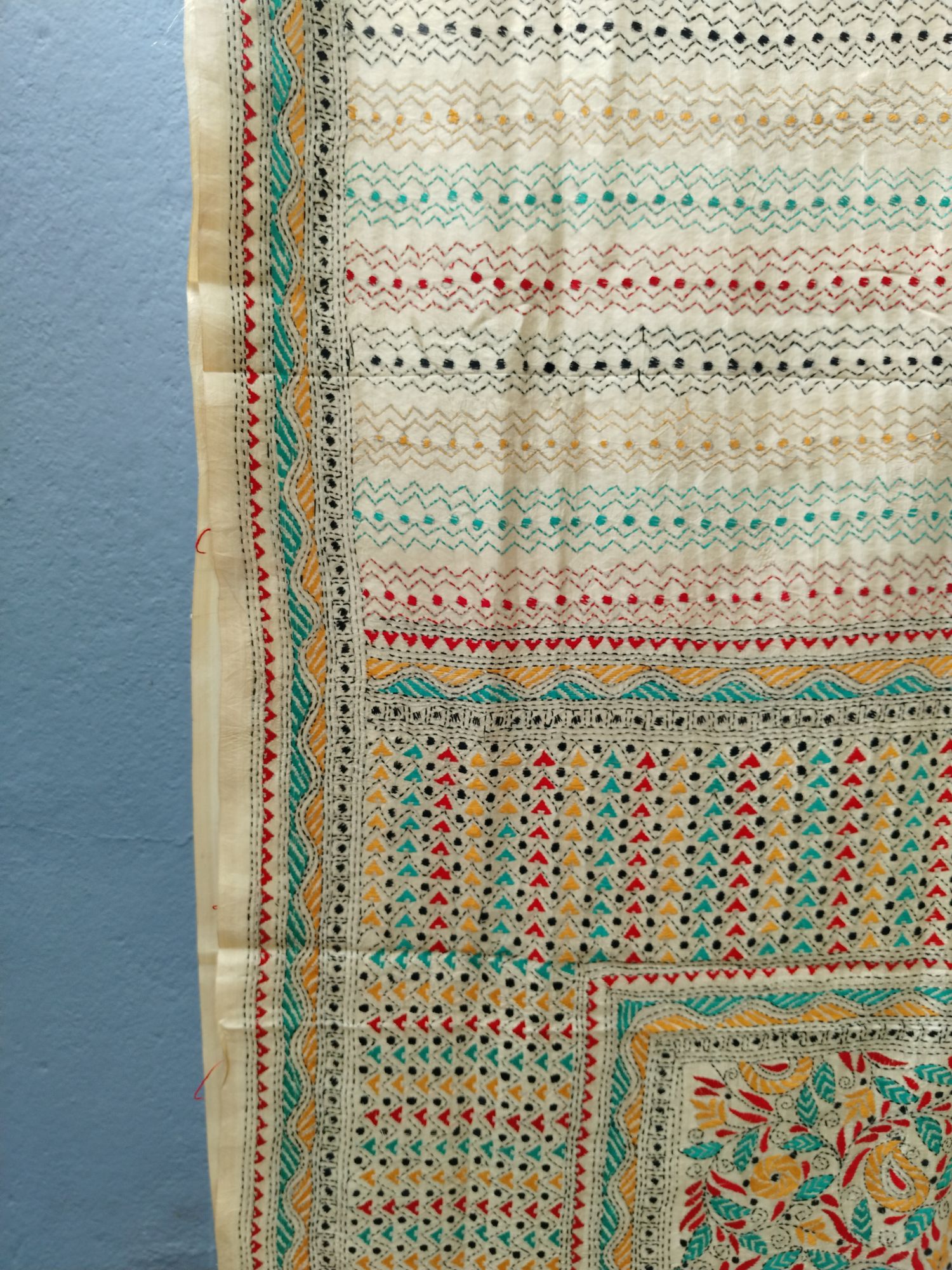 Kantha silk saree