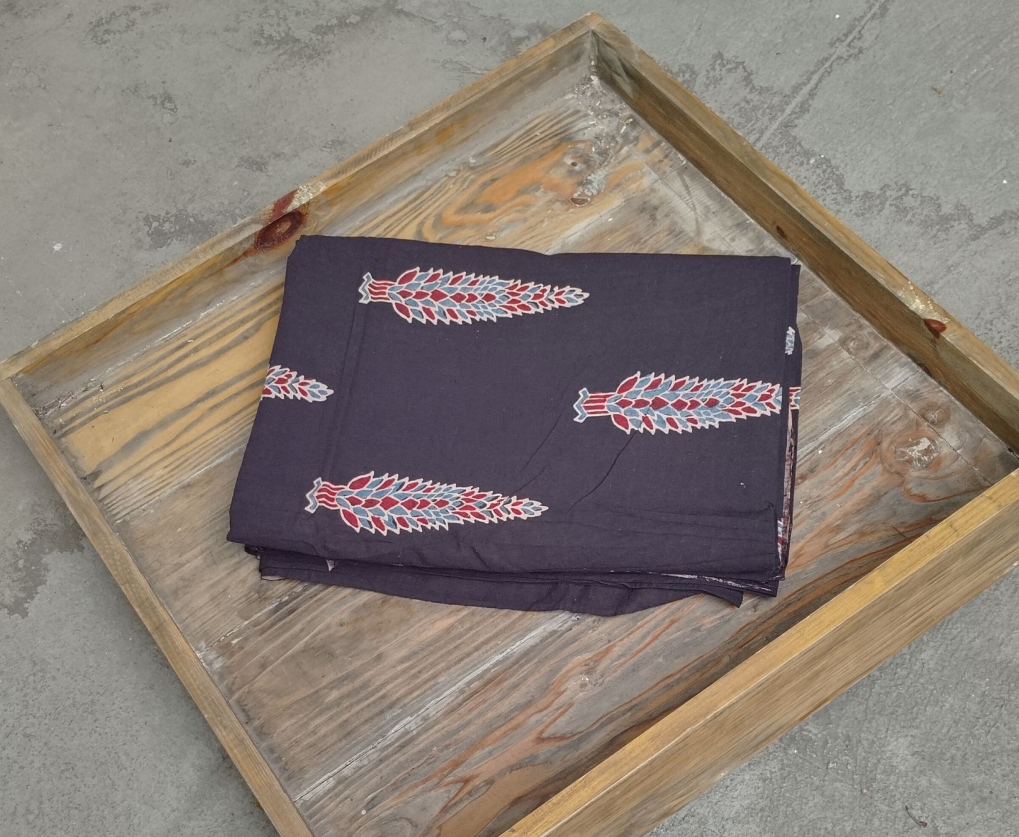 Ajrakh Print Cotton Fabric