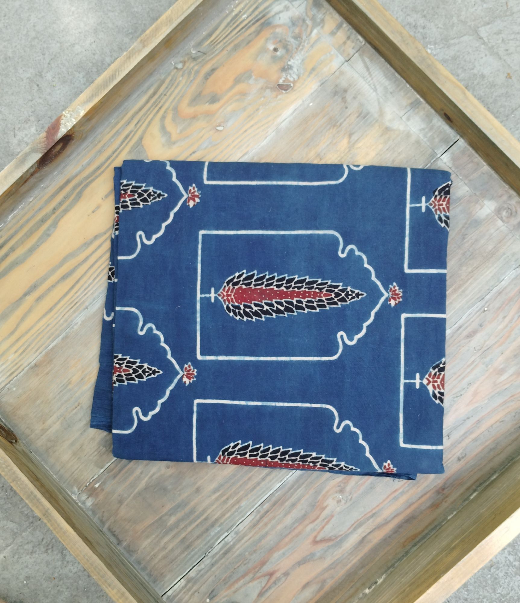 Ajrakh Print Cotton Fabric