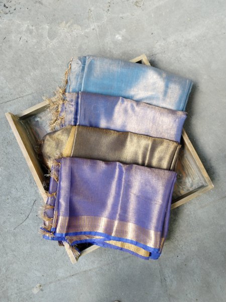 Tissue Linen Saree