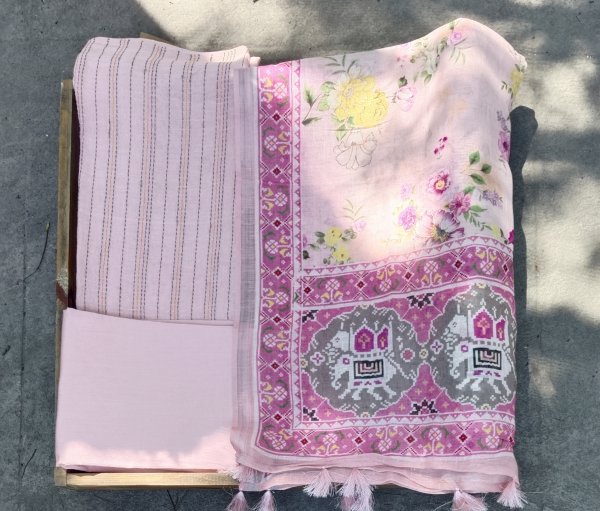 Linen Unstitched Dress Material