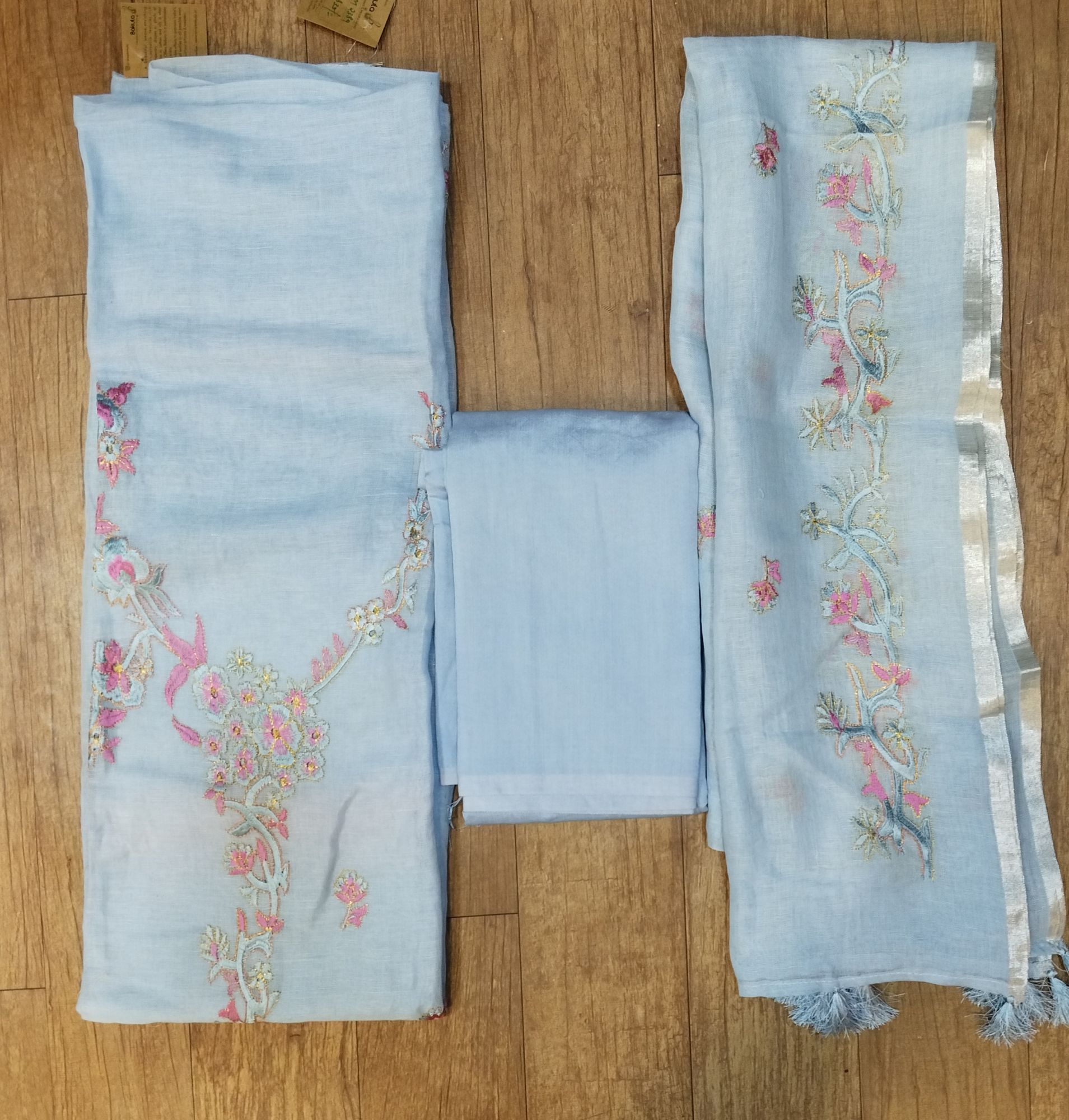 Linen Unstitched Dress Material