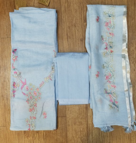 Linen Unstitched Dress Material