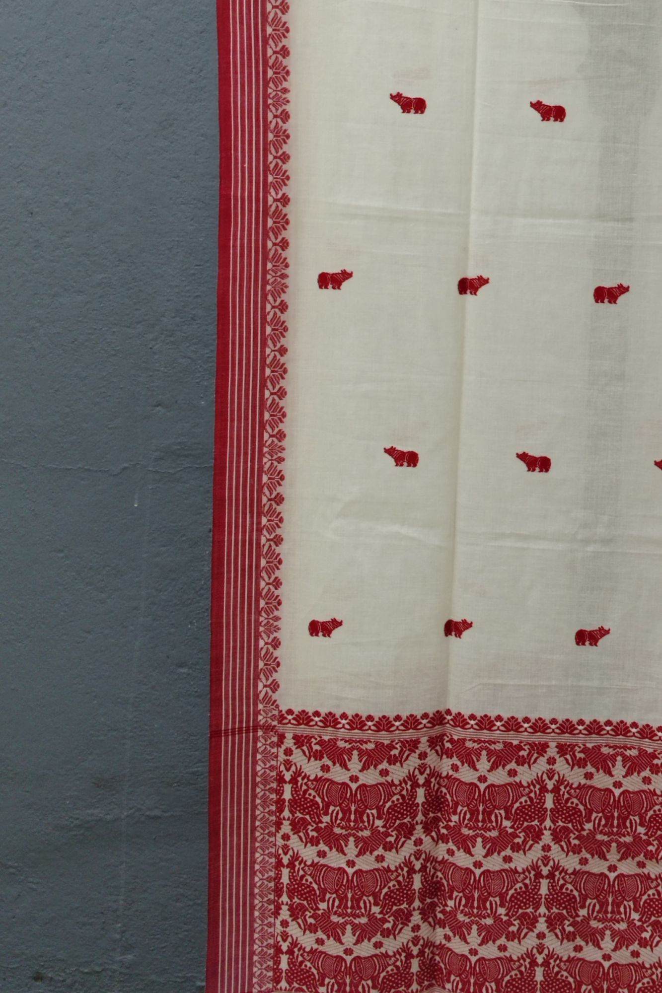 Assam Weave Cotton Dupatta