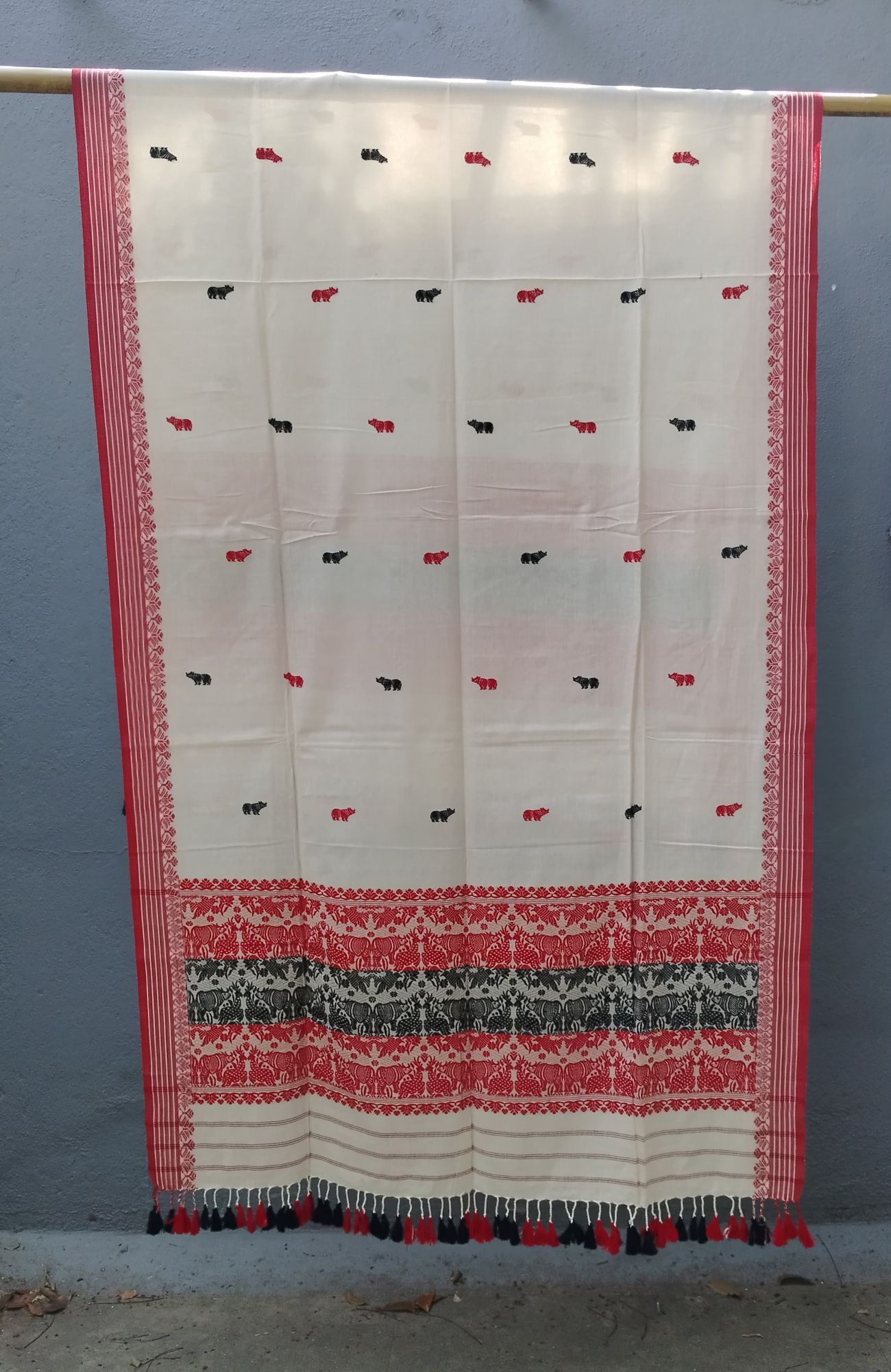 Assam Weave Cotton Dupatta