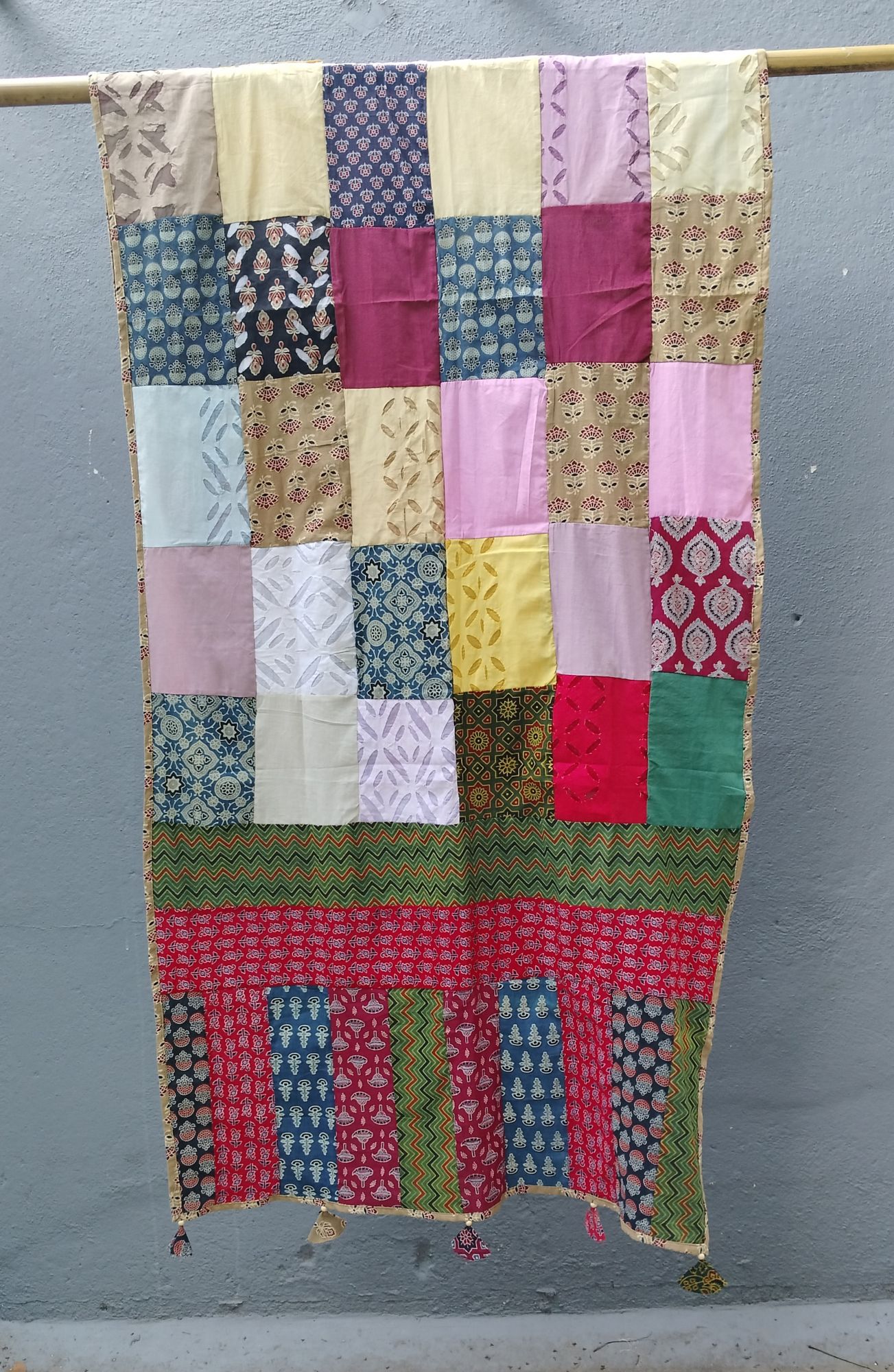 Patch work Cotton Dupatta