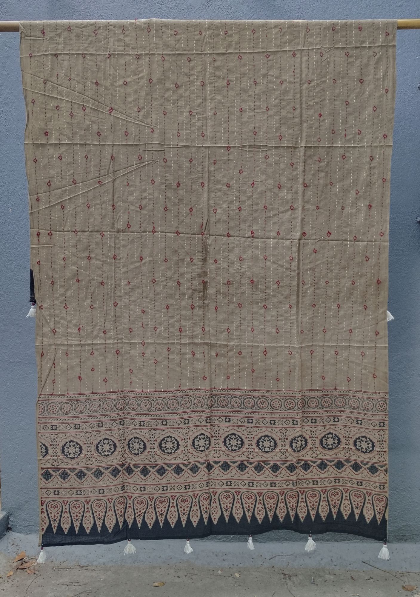Block print Cotton Dupatta