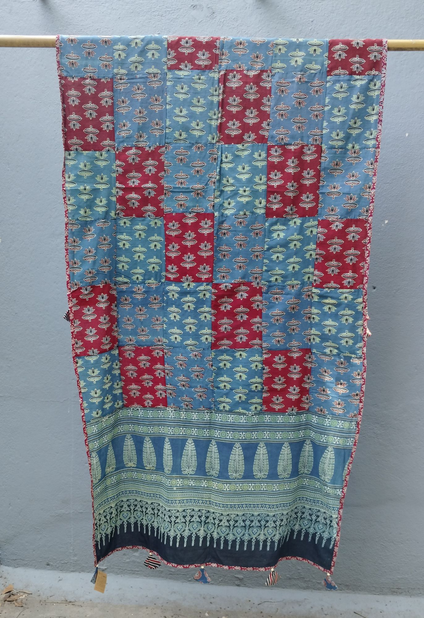 Patch work Cotton Dupatta