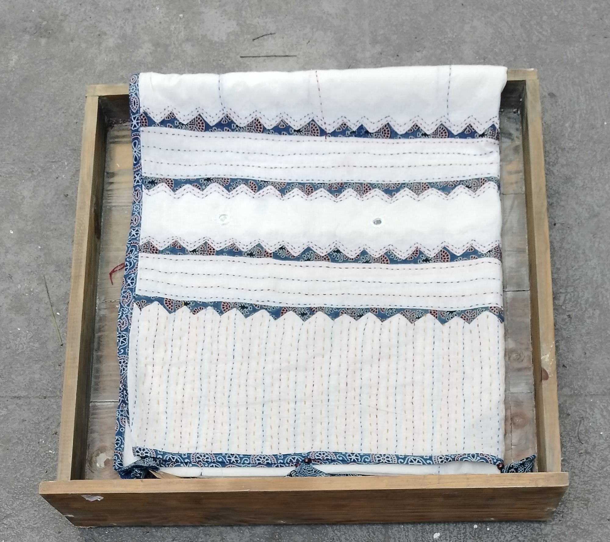 Patch work Cotton Dupatta