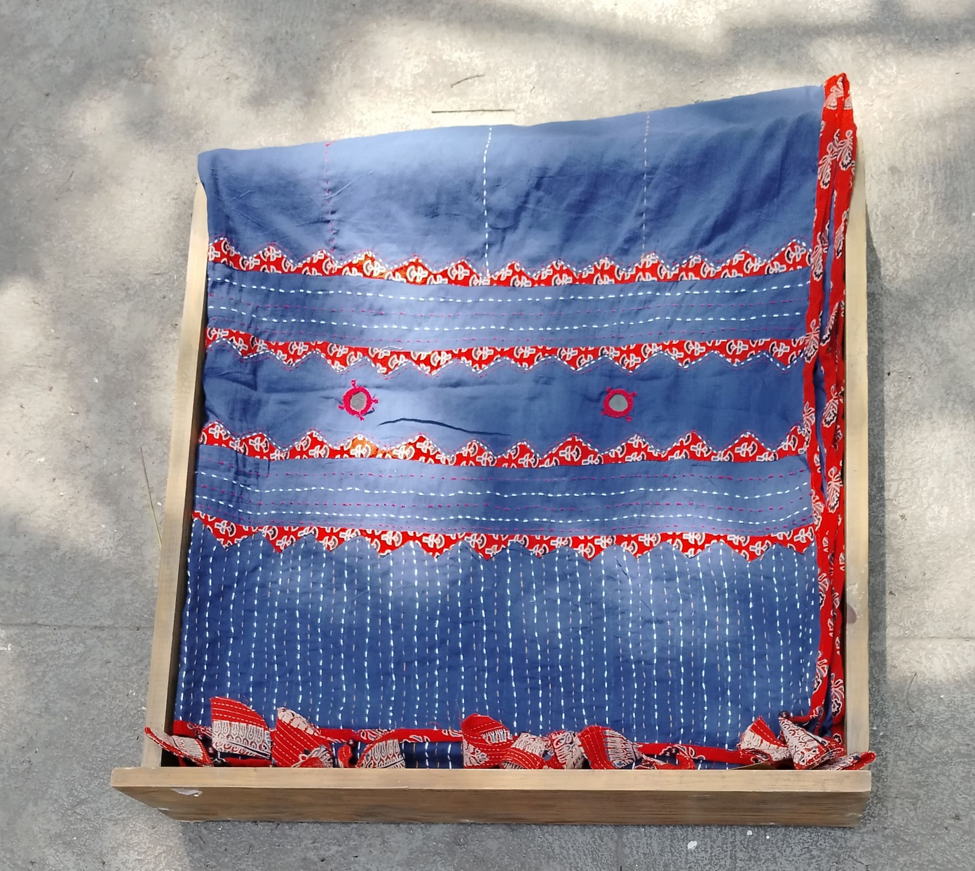 Patch work Cotton Dupatta