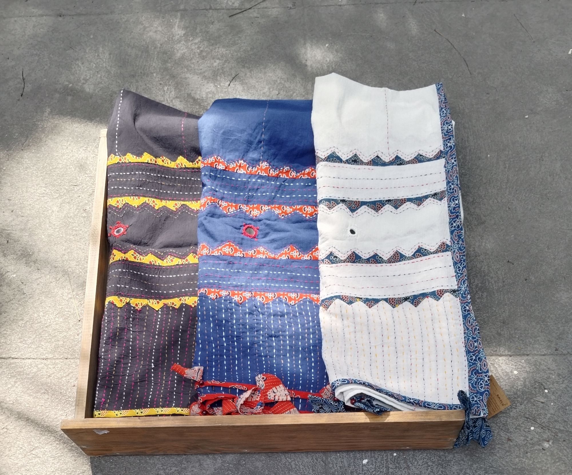 Patch work Cotton Dupatta