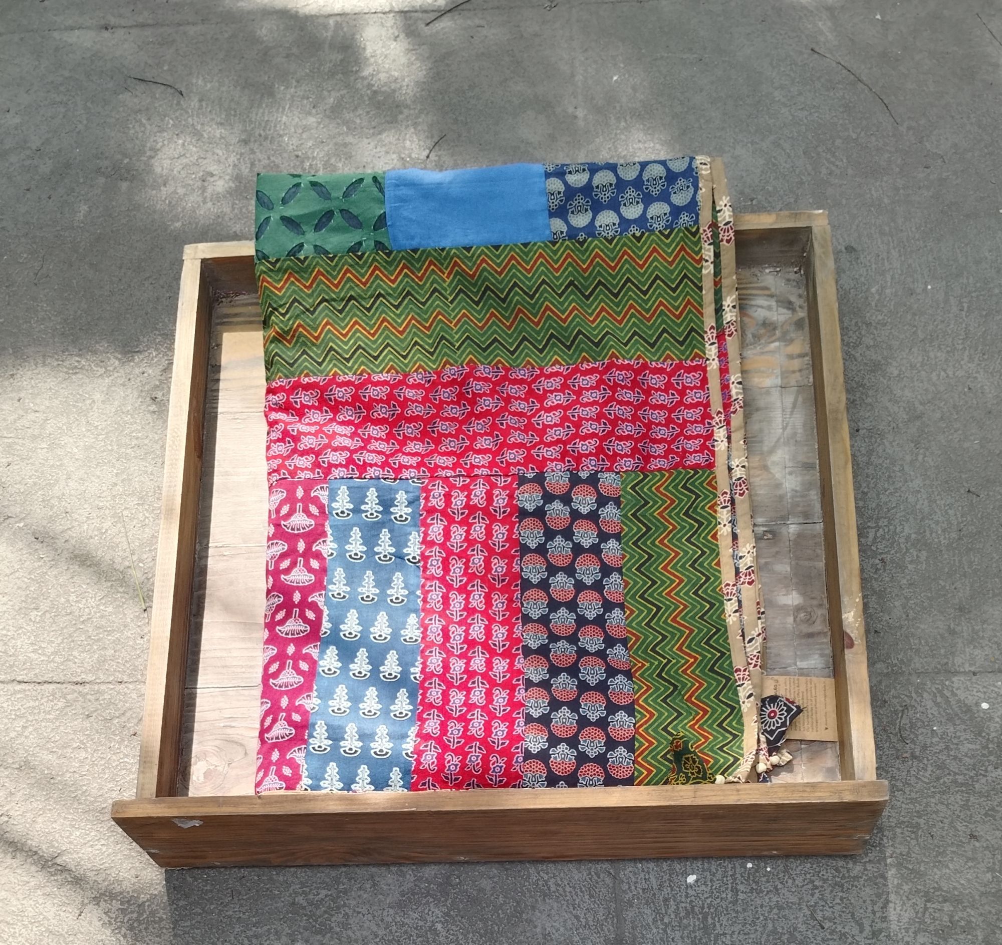 Patch work Cotton Dupatta