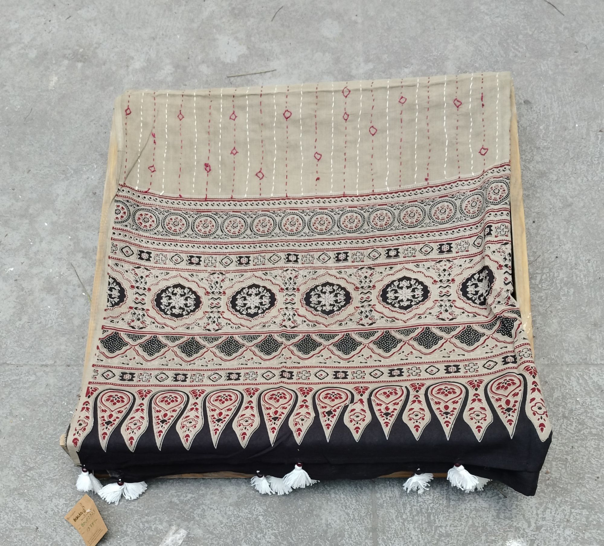 Block print Cotton Dupatta