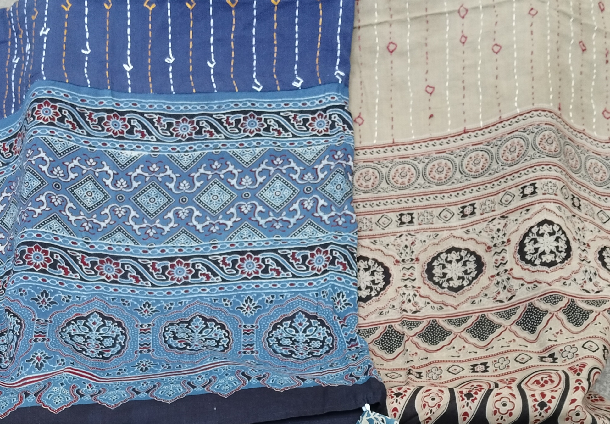 Block print Cotton Dupatta