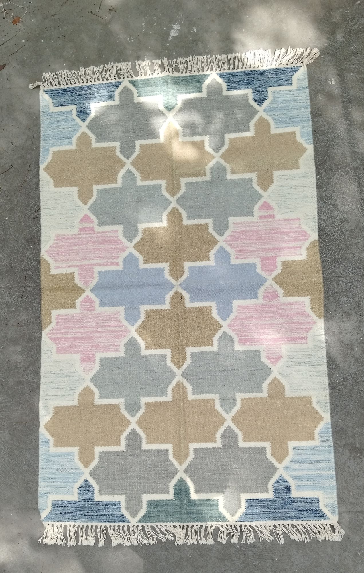 Woollen Dhurrie Rug Carpet