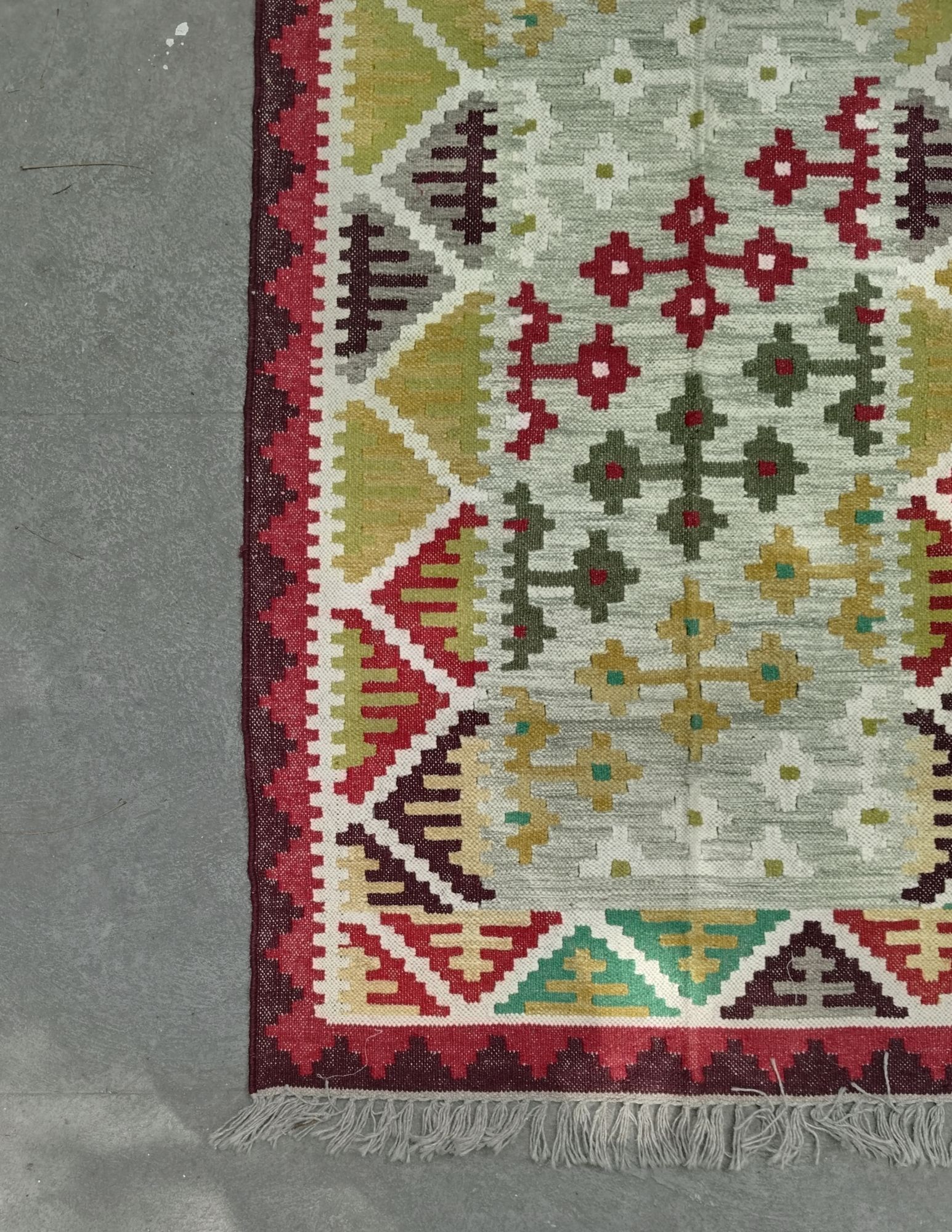 Woollen Dhurrie Rug Carpet