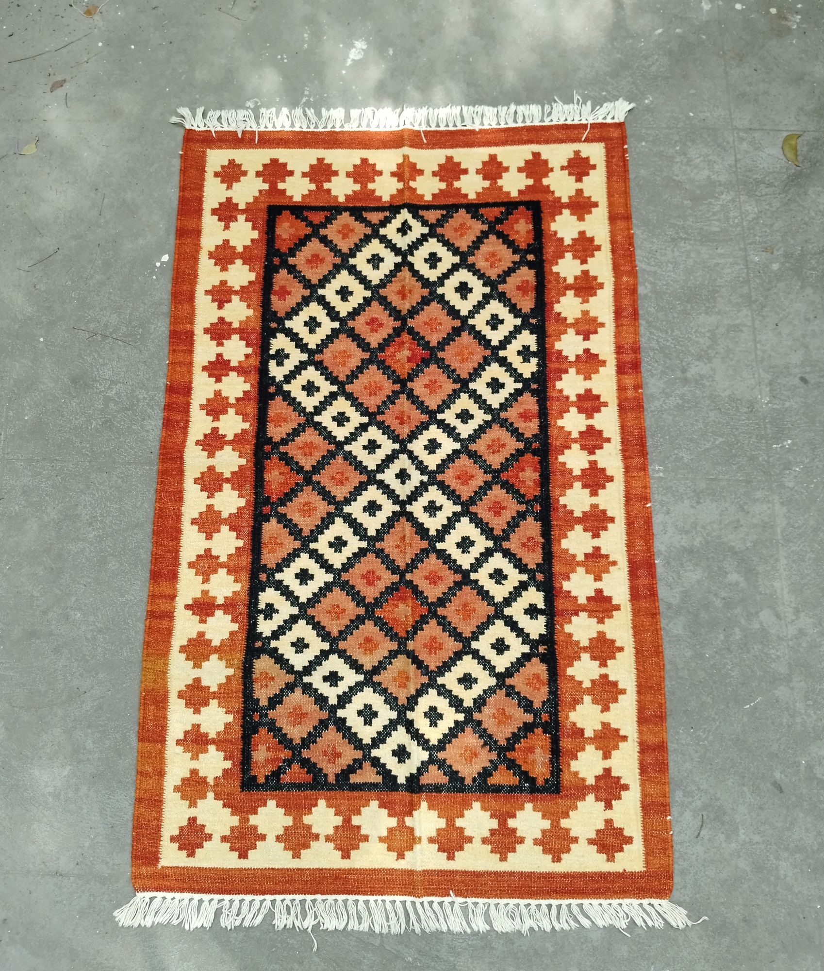 Woollen Dhurrie Rug Carpet