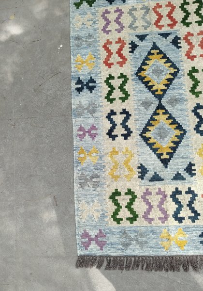 Woollen Dhurrie Rug Carpet