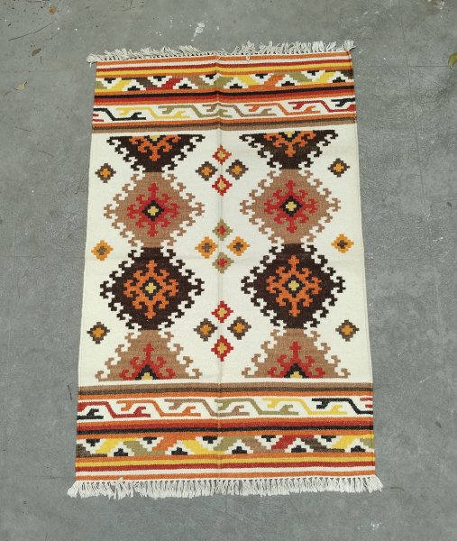 Woollen Dhurrie Rug Carpet