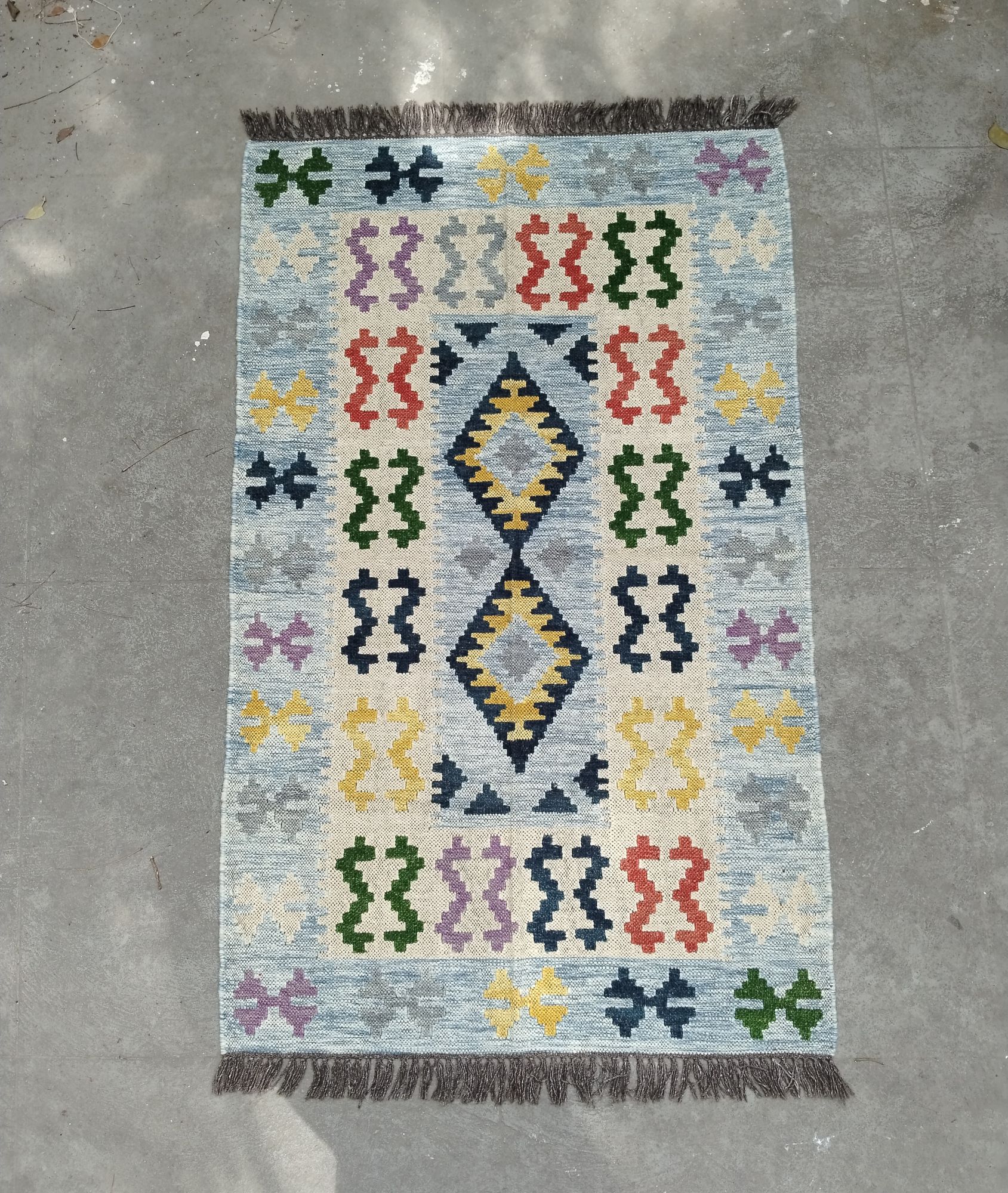 Woollen Dhurrie Rug Carpet