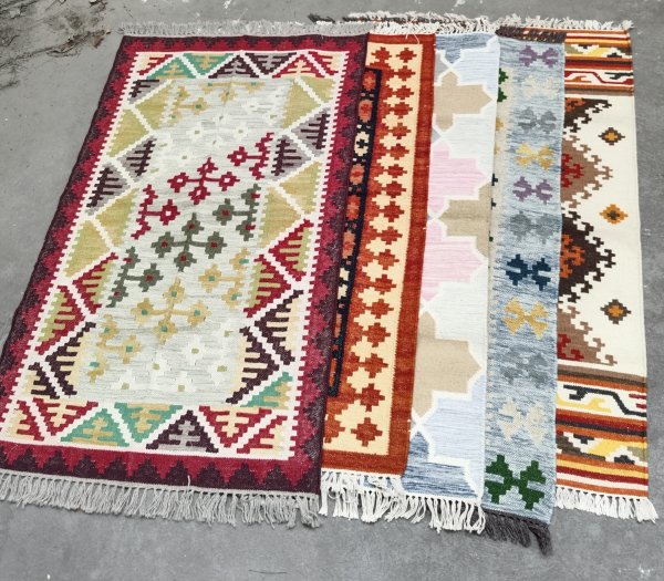 Woollen Dhurrie Rug Carpet