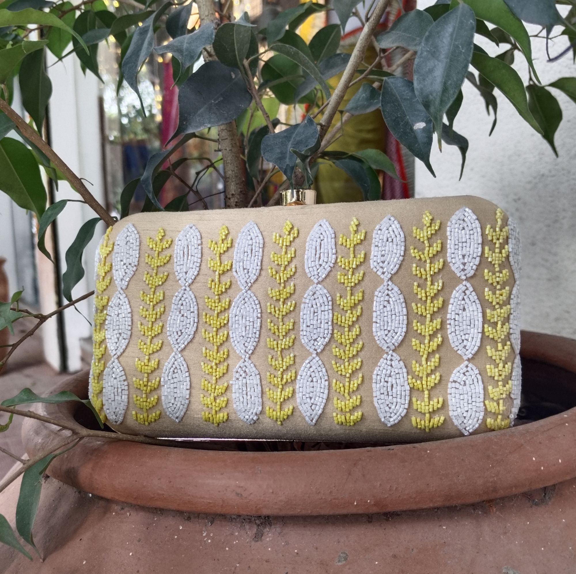 Hand Embroidery clutch