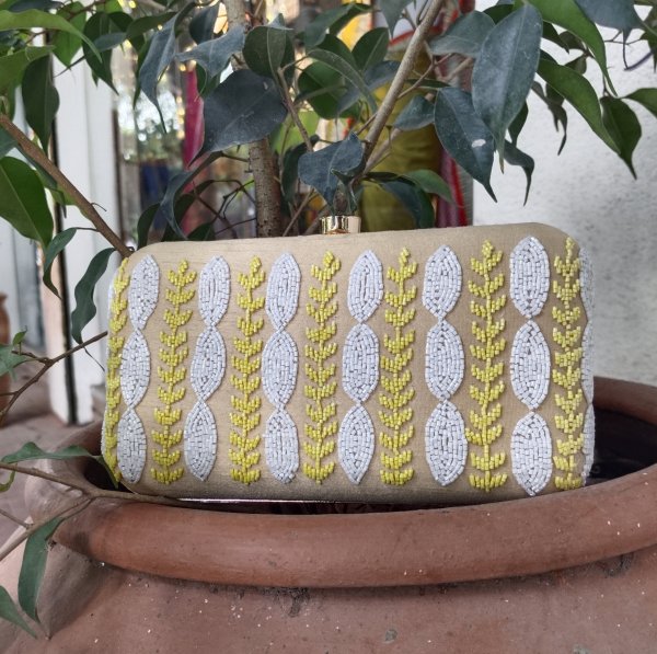 Hand Embroidery clutch