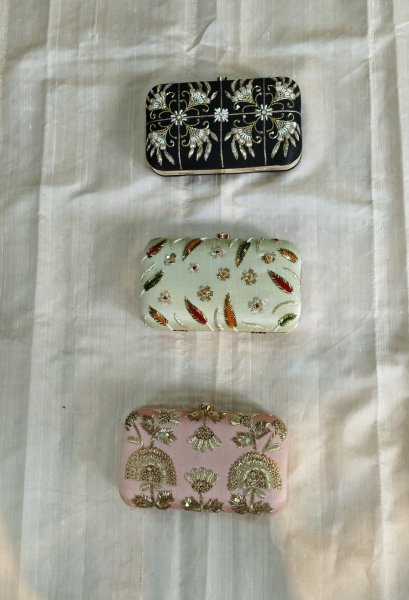 Hand Embroidery clutch
