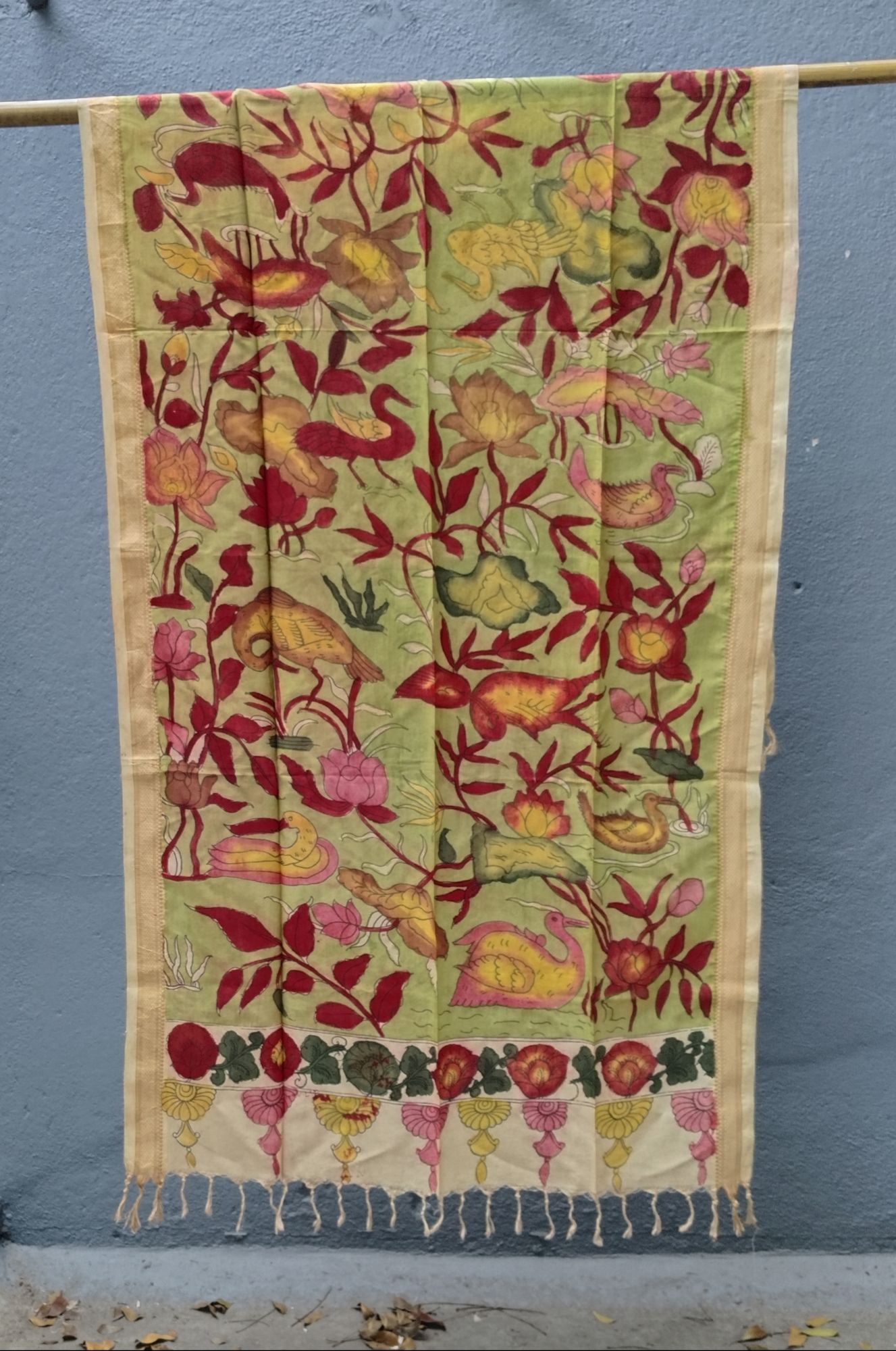 Silk Kalamkari Dupatta