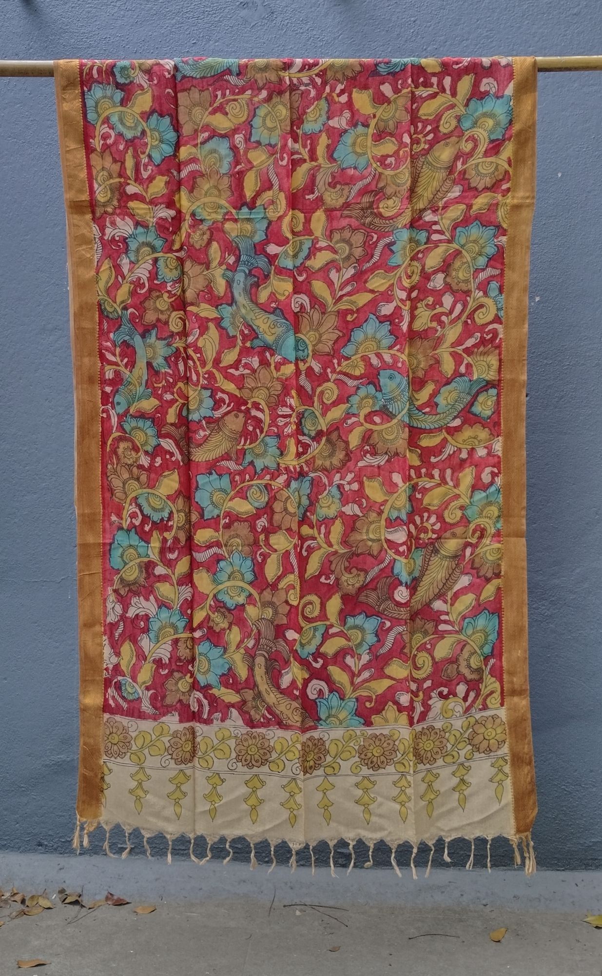 Silk Kalamkari Dupatta