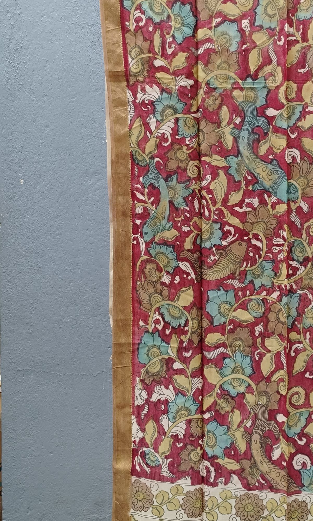 Silk Kalamkari Dupatta