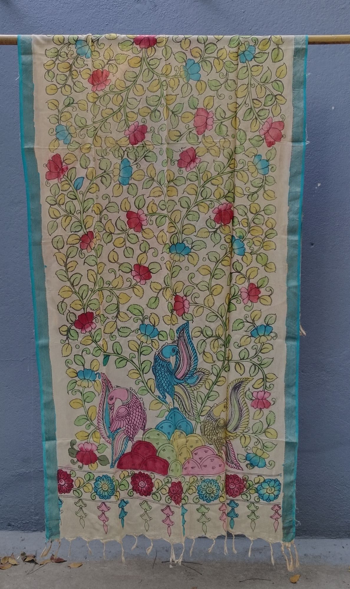 Silk Kalamkari Dupatta