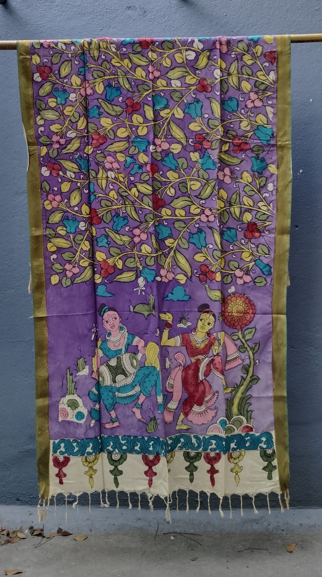 Silk Kalamkari Dupatta