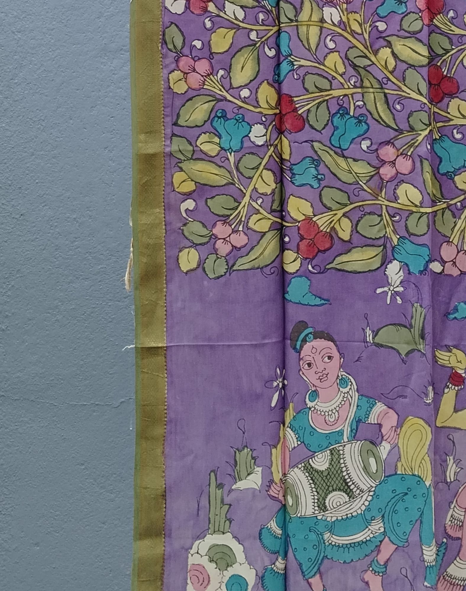 Silk Kalamkari Dupatta