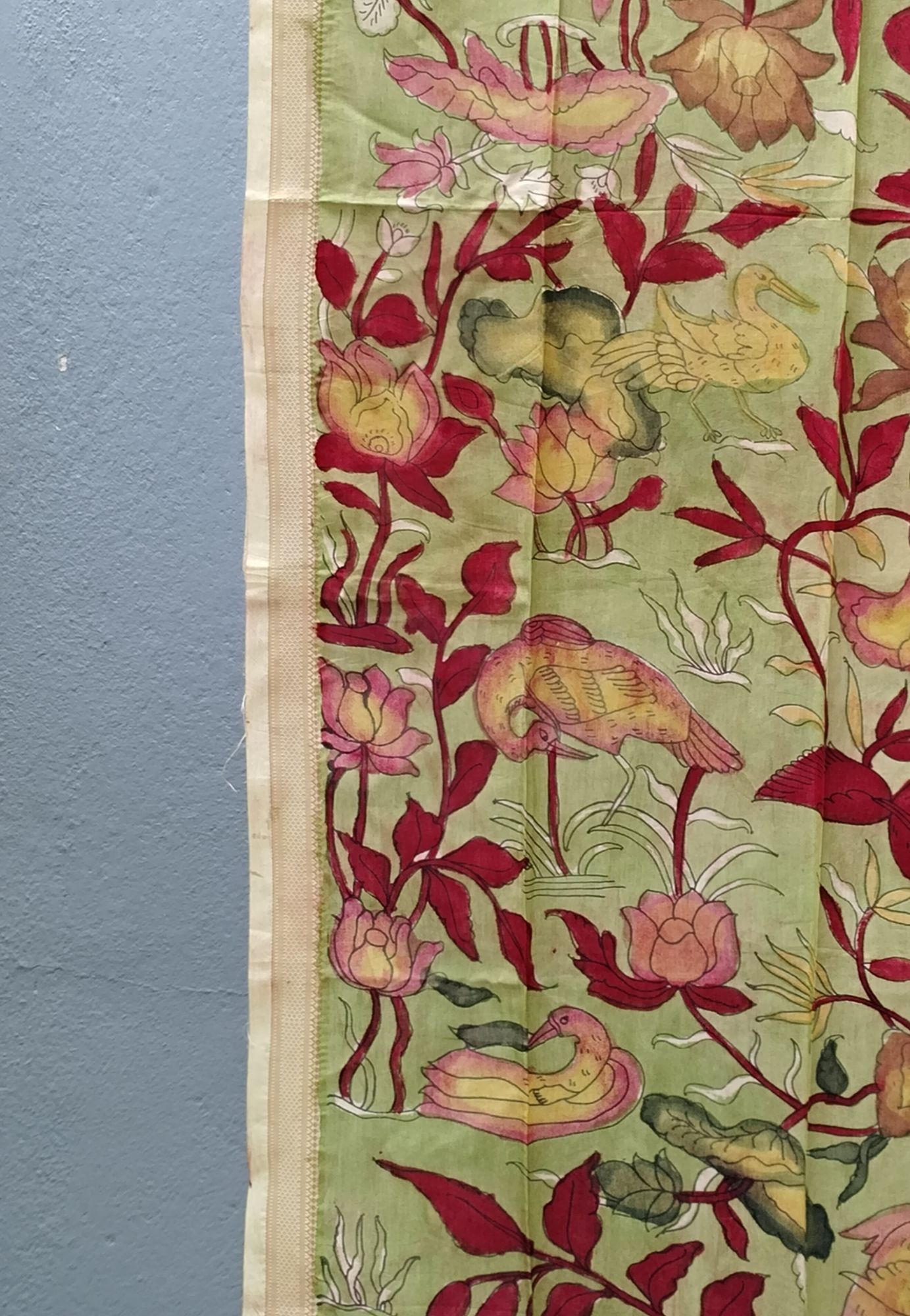 Silk Kalamkari Dupatta