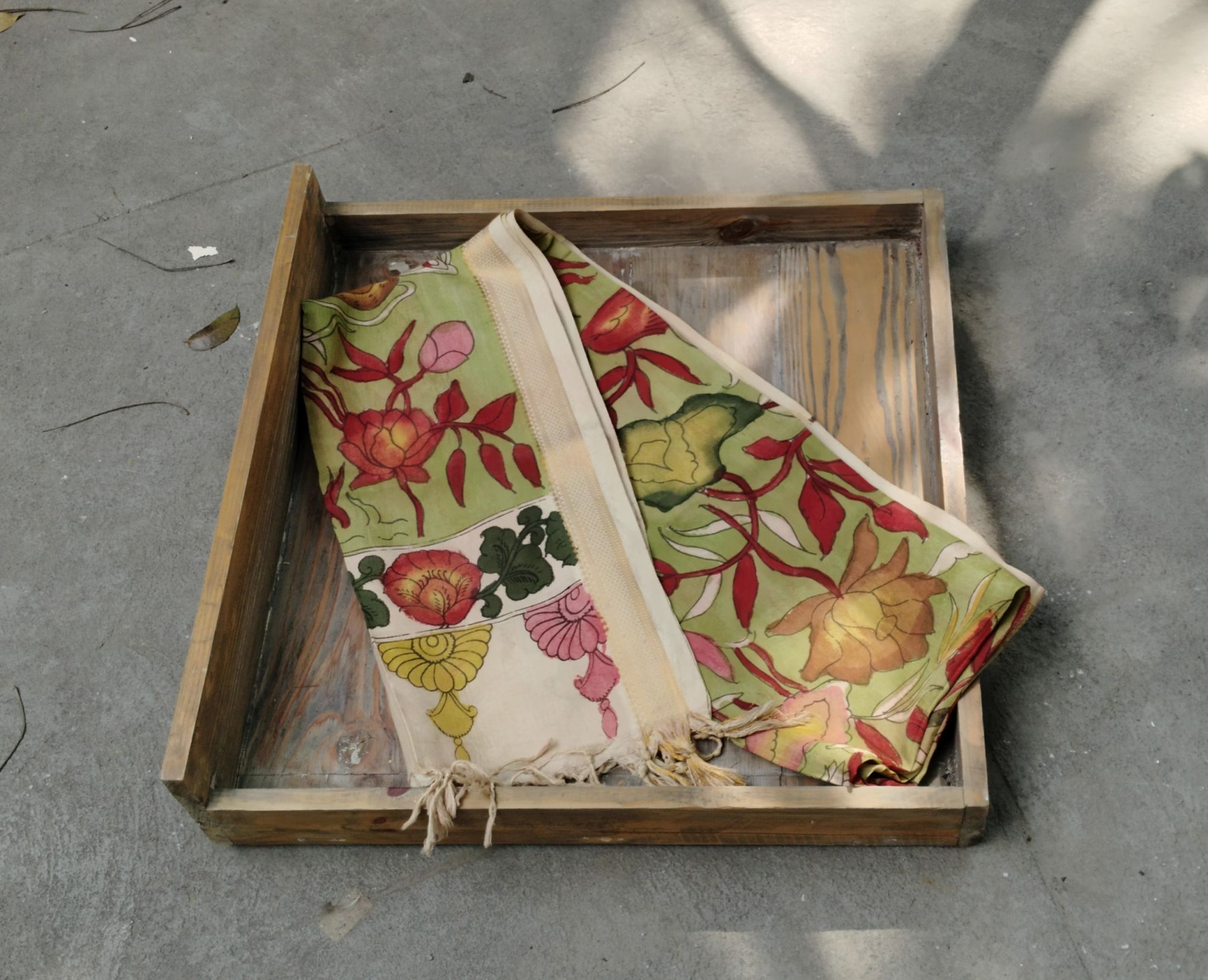 Silk Kalamkari Dupatta