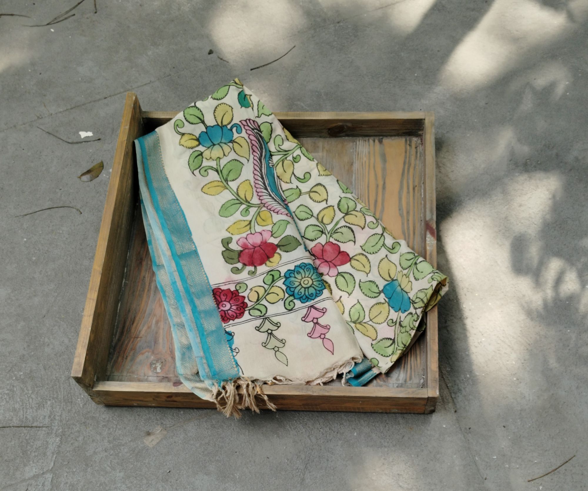 Silk Kalamkari Dupatta