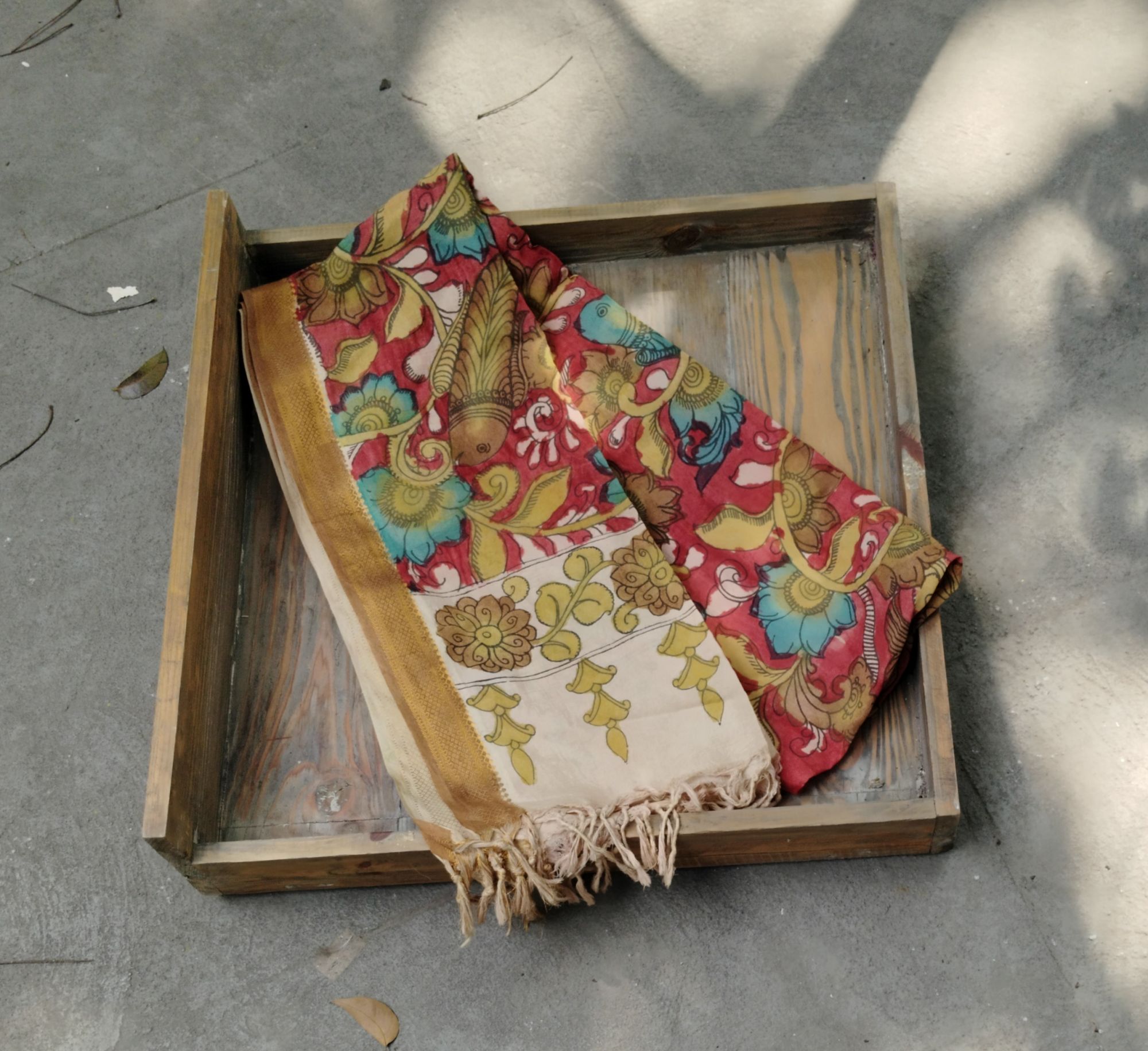 Silk Kalamkari Dupatta