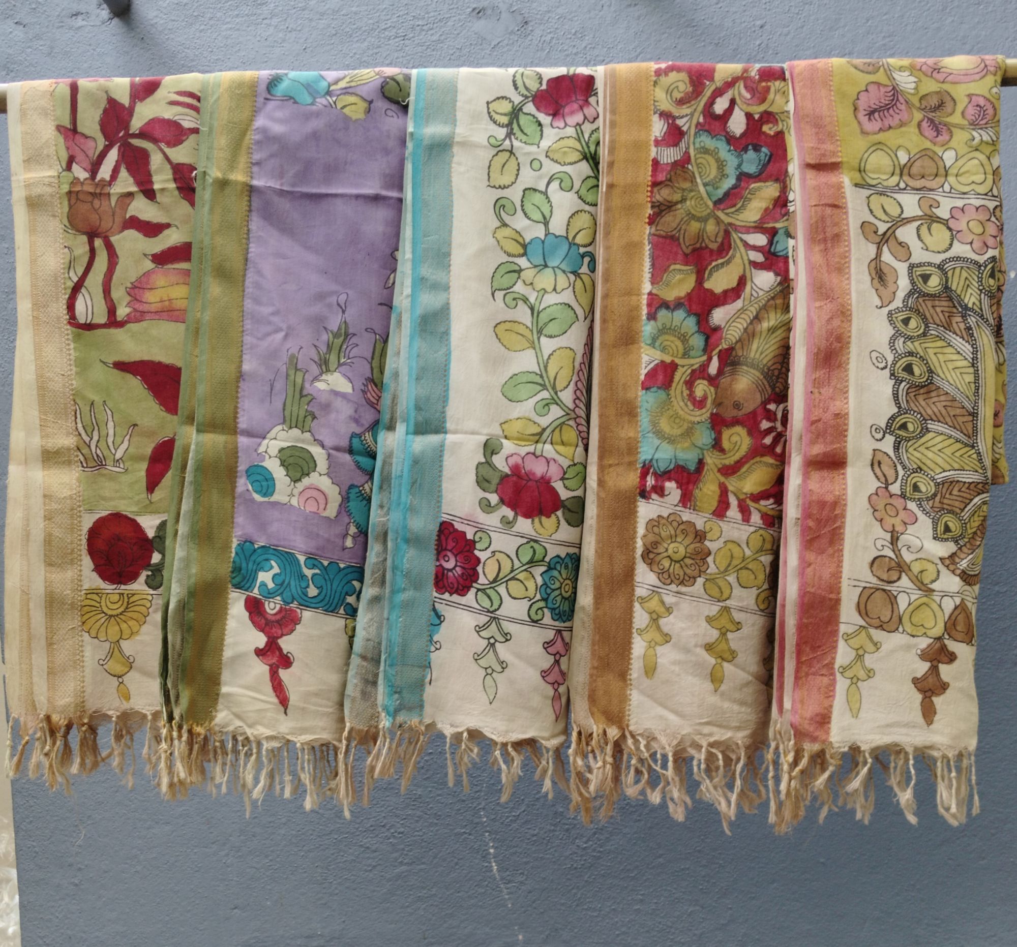 Silk Kalamkari Dupatta