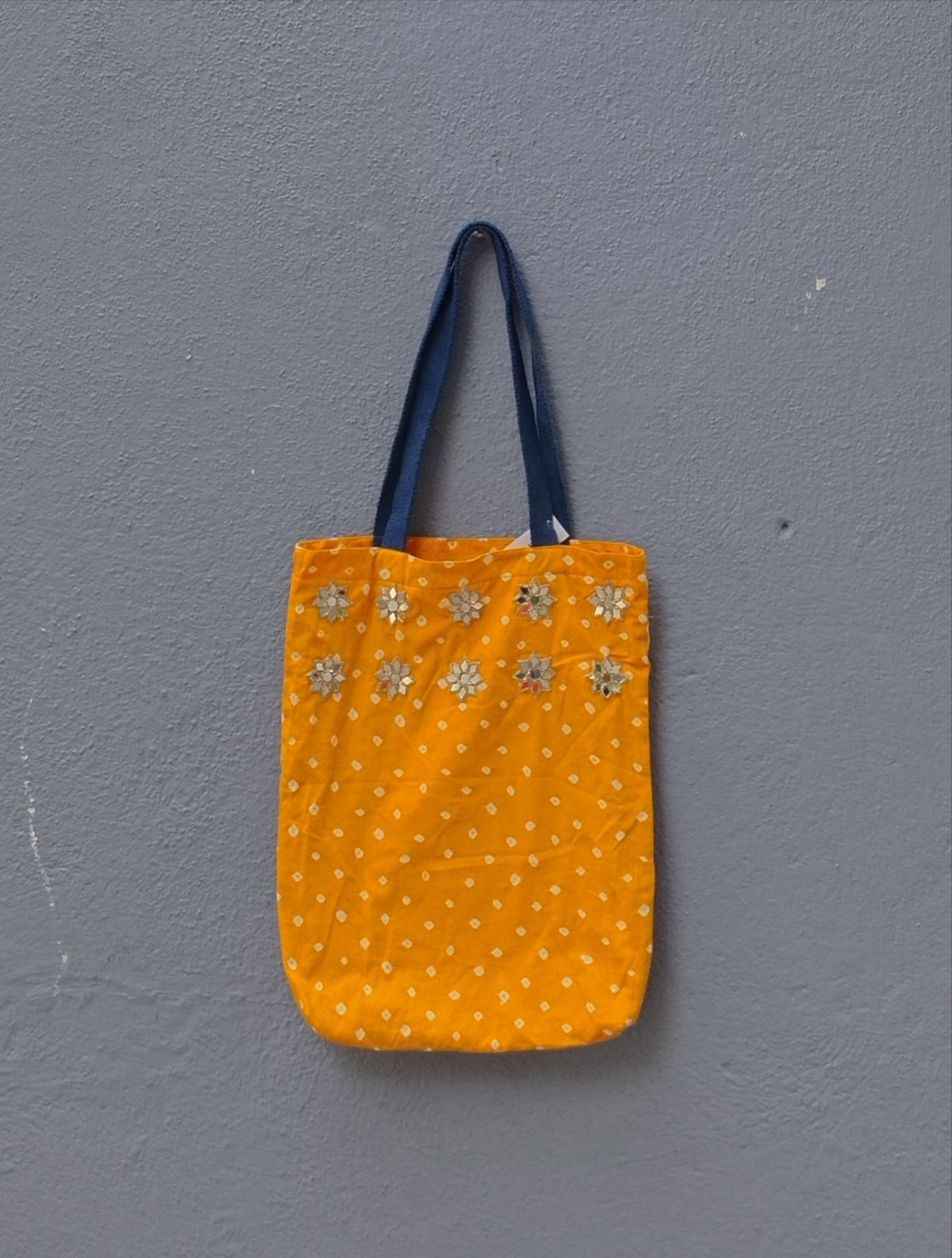 Cotton Hand Work Tote Bag