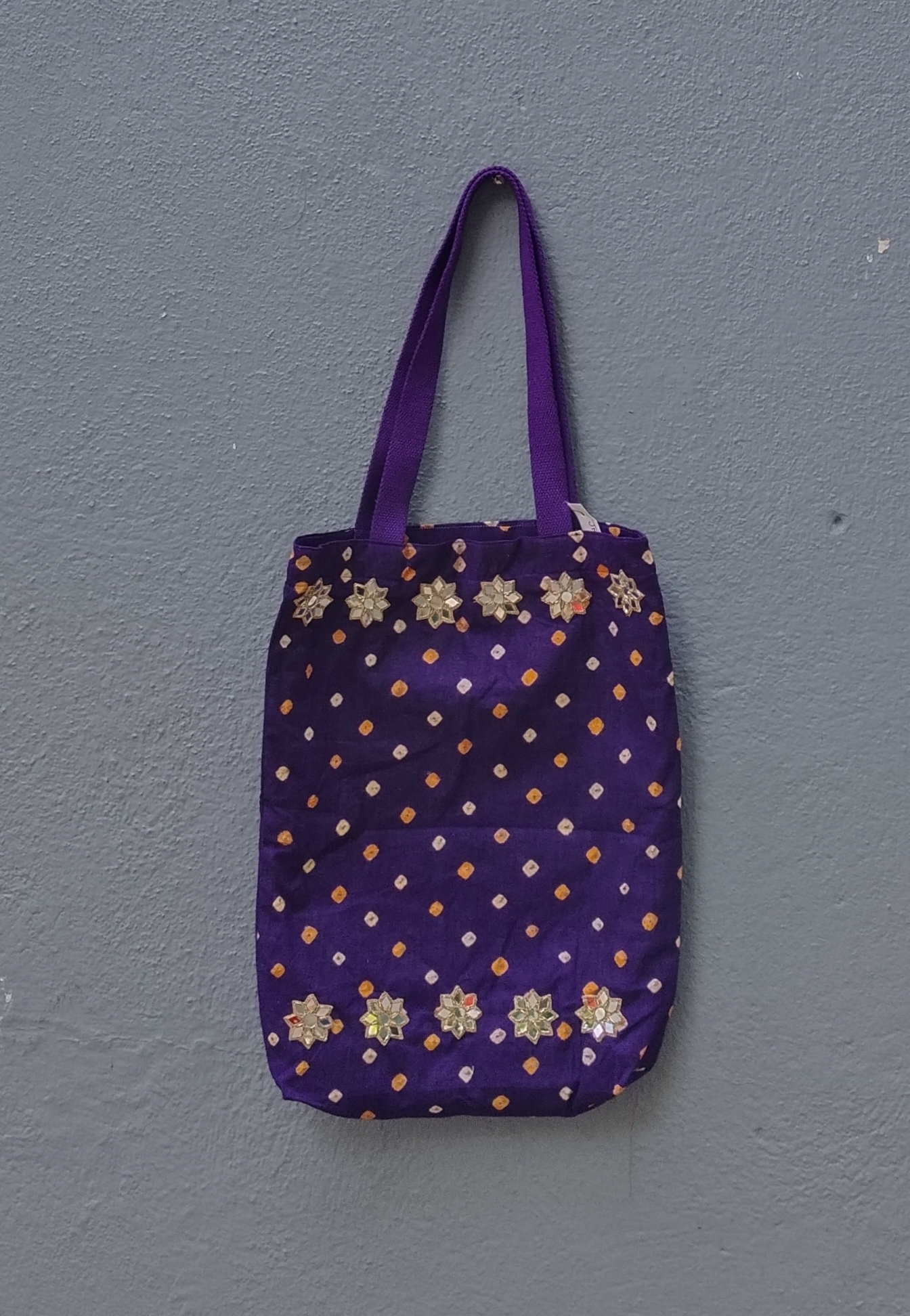 Cotton Hand Work Tote Bag